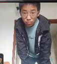 Human fallen down in the ruins
